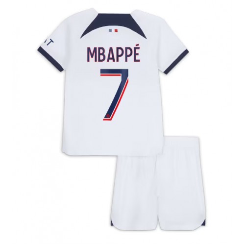Paris Saint-Germain Kylian Mbappe #7 Gostujuci Dres za djecu 2023-24 Kratak Rukav (+ Kratke hlače)